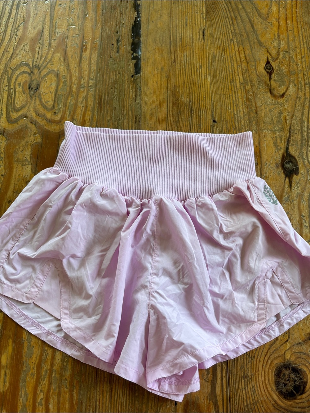 Free People Movement Women's Pink High-Waist Flow Shorts